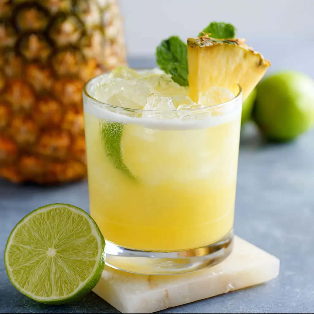 The Best Cortisol Mocktail 2 cortisol mocktail pineapple drink for stress relief