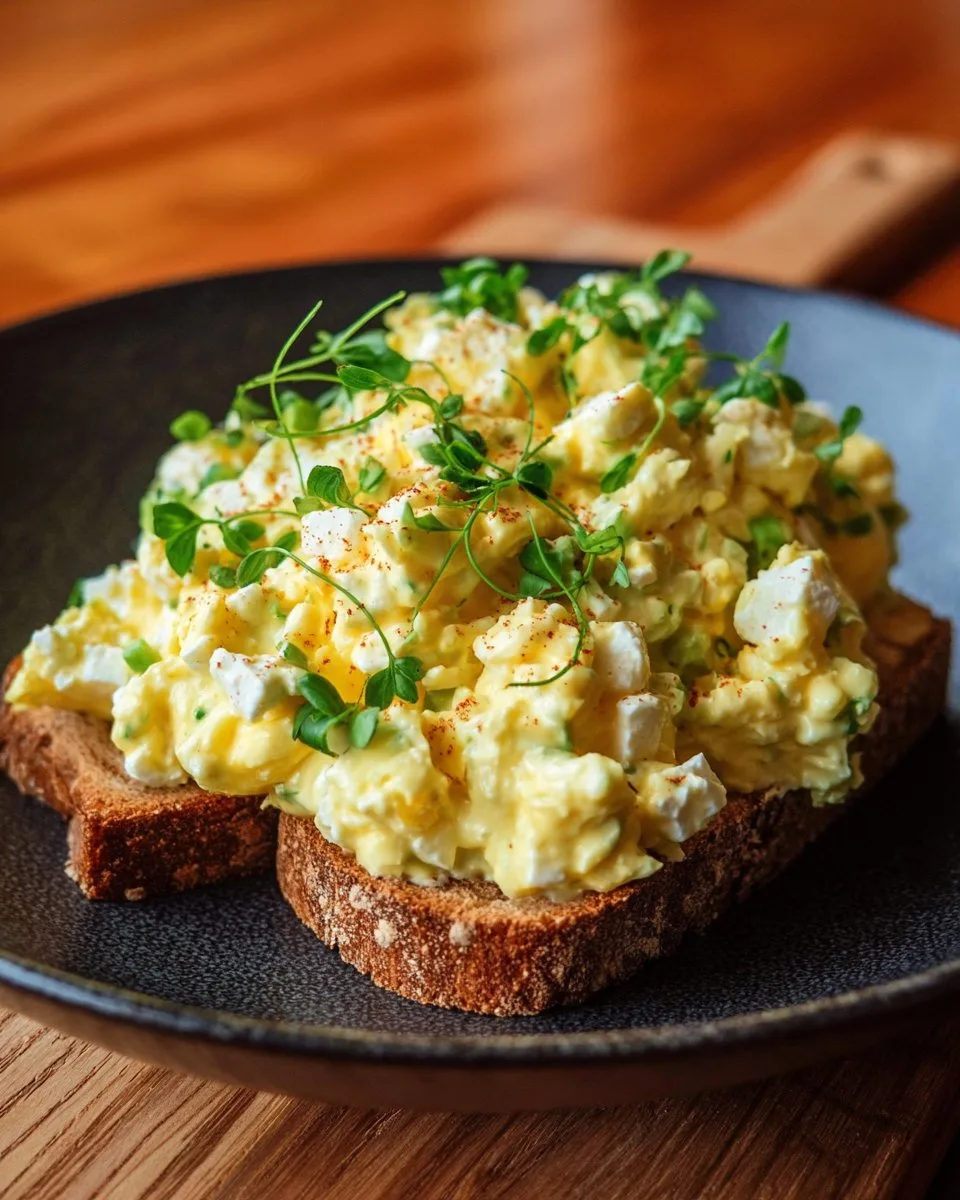 Egg Salad with Cottage Cheese - no mayo!